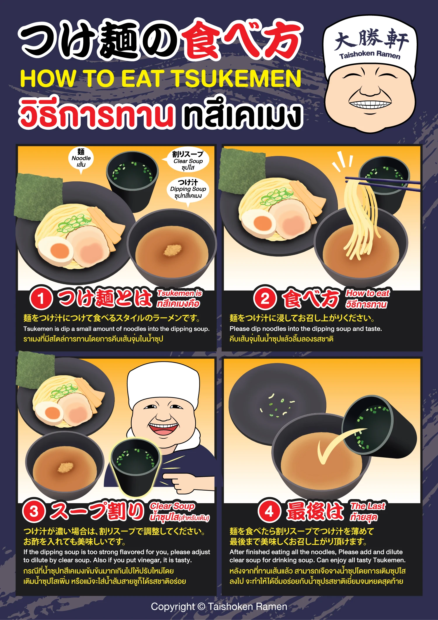 วิธีทานสึเคเมง